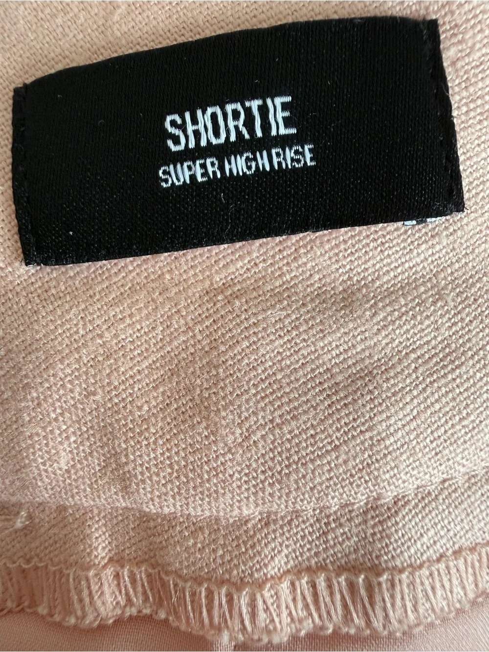 Express Blush Pink Linen Blend Shorts 6 NWT High Rise Resort Vacation Wear Chic - Picture 3 of 14